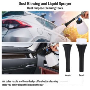Car Cleaning Gun Air Pulse Sprayer Dust Removal Nozzle Washer Interior Exterior Cleaner Seat Floor Carpet Door Panel Kitchen - Image 6