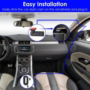 2K HD Front Dash Cam For Car With IPS Screen Night Vision Loop Recording Included 32G Storage Card 140? Wide Angle WiFi App Control Front Dashcam - Image 11