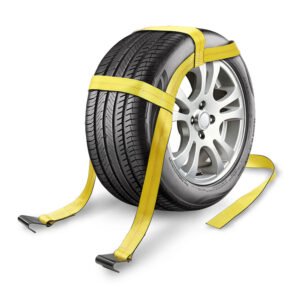 2Pcs Car Basket Straps Adjustable Tow Dolly Tire Basket Straps with Flat Hooks - Image 14