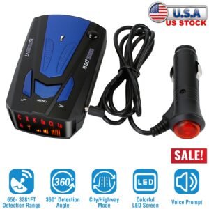 Radar Detector Car 16 Band V7 Speed Safety Voice Alert Car Radar LED Display City Highway Mode Auto 360? Detection - Image 3