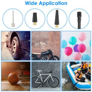 Car Tire Inflator Pump Portable Car Air Compressor Corded Electric Air Pump With LED Light - Image 9