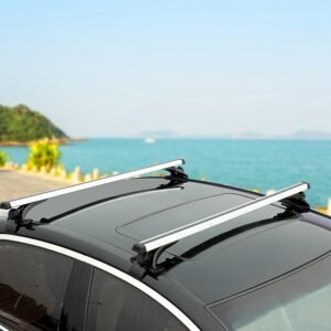 47.24in Universal Top Roof Rack Cross Bar Cargo Carrier Aluminum Crossbar Rack w/ 165LBS Capacity Fit for Most Vehicle Wagon Car Without Roof Side Rai - Image 10