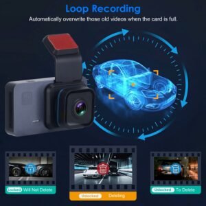 1080P Dual Lens Dash Cam Vehicle Driving Recorder Car DVR with WiFi GPS G-Sensor APP Control Motion Detection Parking Monitor Night Vision - Image 11