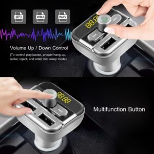 Car Wireless FM Transmitter 3.4A Dual USB Charge Hands-free Call Car MP3 Player TF Card USB Disk Reading - Image 7