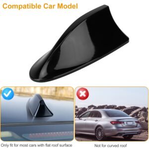 Car Shark Fin Antenna Cover Waterproof Signal Car Antenna Replacement w/ Adhesive Tape Base Fits for Universal Auto Cars Ford Van Truck Jeep SUV - Image 9