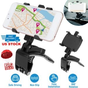 Car Dashboard Phone Bracket Stand Car Phone Holder Non-slip 360?Rotation Dashboard Phone Clamp Suitable For 3-7in Cell Phone - Image 3