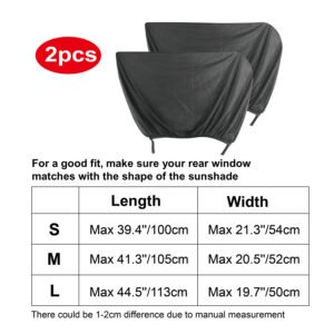 2PCS Universal Car Rear Window Mesh Sunshade - Image 14