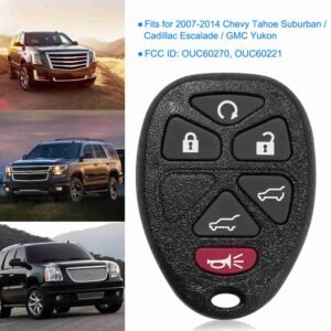 CA_ChevyKeylessRemote(2Pcs)_GPCT15052 Keyless Entry Car Key Remote Key Fob Case Button Pad Replacement for TAHOE Chevy 2007-2014 OUC60270 OUC60221 - Image 7
