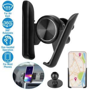 Universal Car Air Vent Phone Mount Car Phone Holder Bracket Cradle Dashboard Car Phone Stand with Strong Vent Clip - Image 2