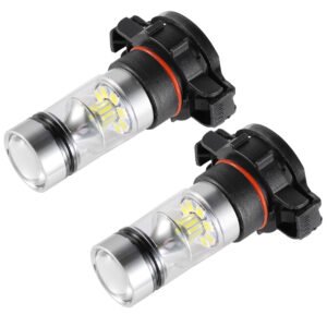 2PCS 1100LM 100W 5202 H16 LED Fog DRL Light Bulb IP68 Waterproof 20 2835 LEDs 360? Beam Angle 6000K White - Image 5