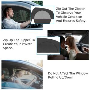 2Pcs Car Front Window Shades Stretchy Car Side Window Screen?Mesh Window Cover?for Car Heat Shading UV Privacy Protection - Image 9