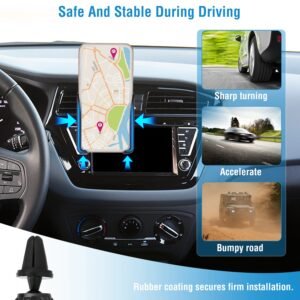 Universal Car Air Vent Phone Mount Car Phone Holder Bracket Cradle Dashboard Car Phone Stand with Strong Vent Clip - Image 6