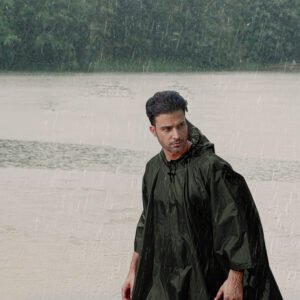 Unisex Hooded Rain Poncho With Pocket For Adult 3-in-1 Waterproof Poncho Raincoat With Hood Sleeve Brim Lightweight Portable Rain Poncho For Hiking Ca - Image 6