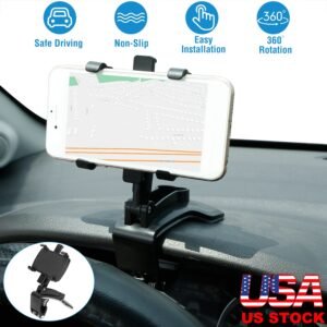 Car Dashboard Phone Bracket Stand Car Phone Holder Non-slip 360?Rotation Dashboard Phone Clamp Suitable For 3-7in Cell Phone - Image 5