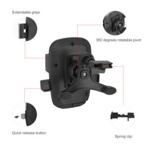 Car Phone Mount Universal 360? Rotation Phone Holder Air Vent Car Phone Mount Stand for iPhone XS/XS Max/XS/X Galaxy S10/S9+/S8 Google Huawei - Image 5