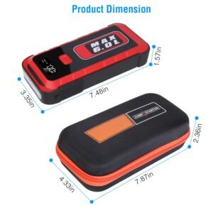 Car Jump Starter Booster 2500A Peak 25800mAh Battery Charger Power Bank with 4 Modes LED Flashlight for Up to 6.0L Gas or 3.0L Diesel Engine Car - Image 14