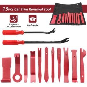 13 Pcs Car Trim Removal Tool Auto Door Panel Clip Dash Plastic Interior Radio Body Open Pry Kit - Image 3