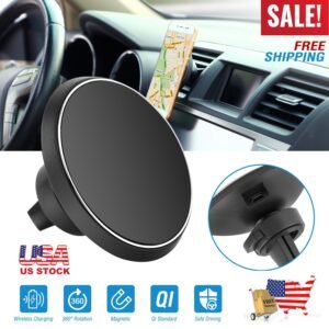 Qi Wireless Car Charger Magnetic Car Phone Charger 5W Charging Pad Air Vent Phone Mount Holder for iPhone XS MAX XR Galaxy S10 S9 Tablet GPS Device - Image 4