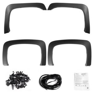 4PCS Wheel Rivet Fender Flares Pocket Style for 07-13 Chevy Silverado 1500 2500HD/3500HD - Image 7