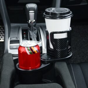 2 In 1 Car Cup Holder Extender Adapter 360? Rotating Dual Cup Mount Organizer Holder For Most 20 oz Up To 5.9" Coffee Drinking Bottles Key Glass Stora - Image 12