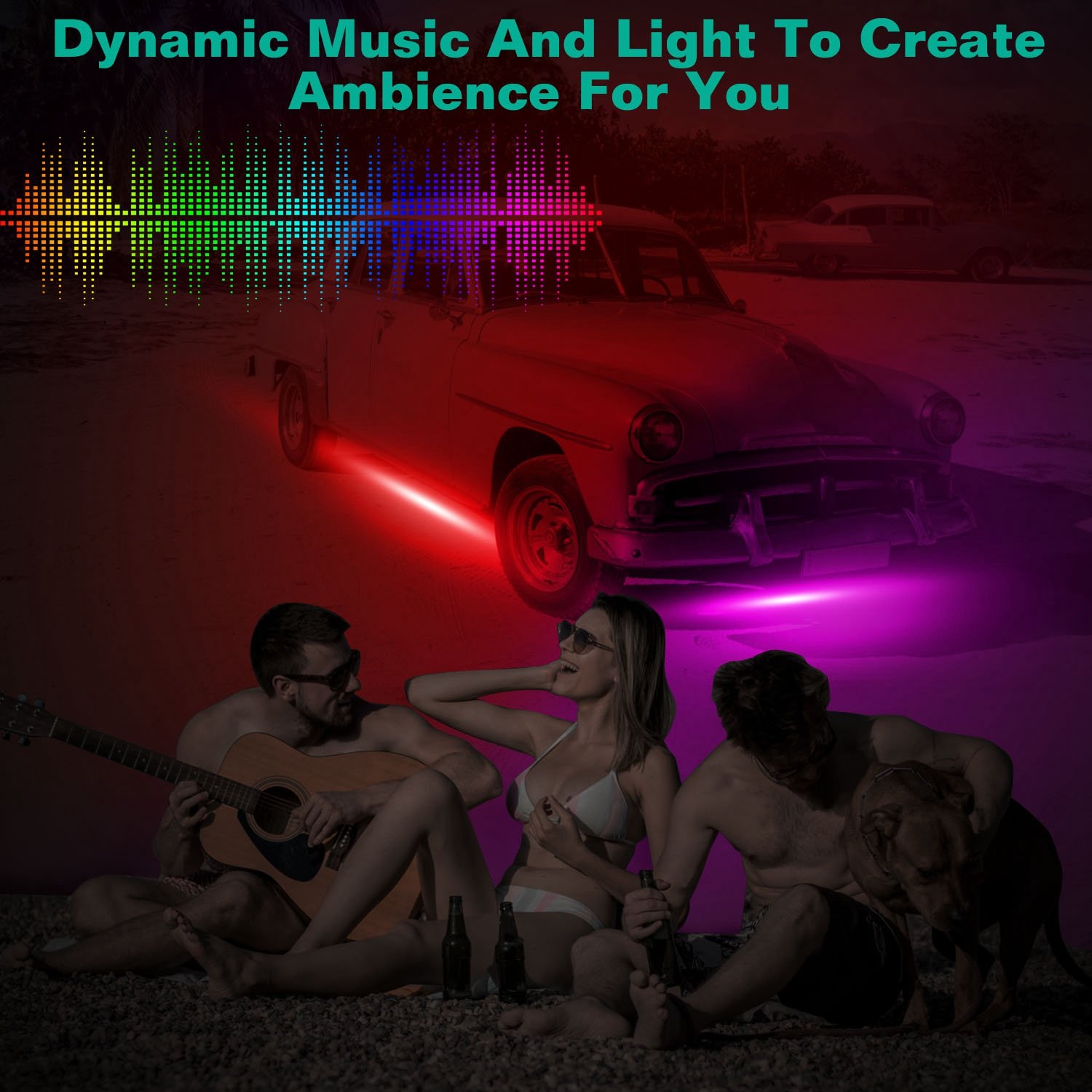 Waterproof RGB Underglow LED Strip Remote App Control Car Underbody Light Music Control Exterior Underbody Lights DC 12V - Image 10
