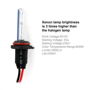 2PCS 9006/HB4 HID Xenon Light Bulbs AC 35W 8000K 3500LM Headlight Fog Light Low/High Beam Replacement Bulbs - Image 4