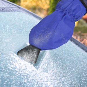 Ice Scraper Glove Car Windshield Snow Scraper Remover Glove Lined of Fleece Winter Ice Scraper Mitt Keep Warm - Image 10