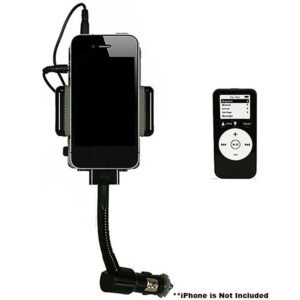 FM Transmitter Hands-free Car Charger W/ Remote Control Phone Stand 3.5 mm Headphone Jack Gooseneck Holder Fit For Smart Phone iPod MP3 - Image 6