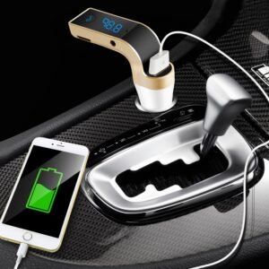 Car Wireless FM Transmitter USB Charger Hands-free Call MP3 Player TF Card Reading Aux-in LCD Display - Image 4