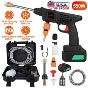 Cordless Pressure Washer Portable Electric Power Washer High Pressure Water Sprayer 363PSI Car Washer Cleaner with 12000mAh 48V Rechargeable Battery a - Image 7