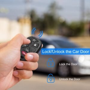 CA_ChevyKeylessRemote(2Pcs)_GPCT15052 Keyless Entry Car Key Remote Key Fob Case Button Pad Replacement for TAHOE Chevy 2007-2014 OUC60270 OUC60221 - Image 4