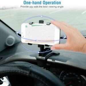 Car Dashboard Phone Bracket Stand Car Phone Holder Non-slip 360?Rotation Dashboard Phone Clamp Suitable For 3-7in Cell Phone - Image 10