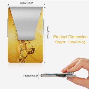 Slim Clip Double Sided Money Clip Credit Card Holder Wallet Stainless Steel - Image 10