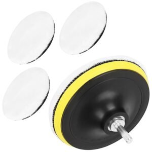 5Pcs 6" Buffing Polishing Pads Car Plush Buffing Waxing Wheels Mop Set with M14 Drill Screw for Car Polisher Drill Adapter - Image 12