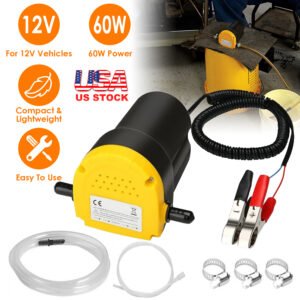 12V Oil Change Pump 60W Oil Diesel Fluid Extractor Electric Suction Transfer Extractor Oil Quick Changer for Boat, Tubes, Truck, RV, ATV - Image 5