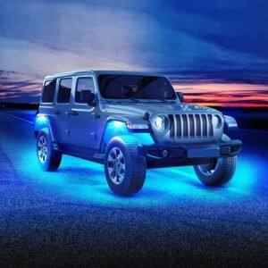 8 Pods RGB LED Rock Lights?DC12V Car Neon Light Kit IP68 Waterproof Underglow Lights with Double Remote Controls Wireless APP Control?for Jeep Truck U - Image 14