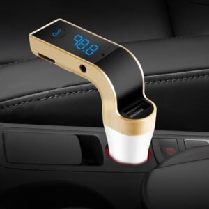 Car Wireless FM Transmitter USB Charger Hands-free Call MP3 Player TF Card Reading Aux-in LCD Display - Image 3