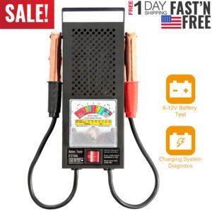 Battery Load Tester 6-12V 100A Battery Tester with Heavy Duty Insulated Copper Clips Carrying Handle for Automotive Repair - Image 4