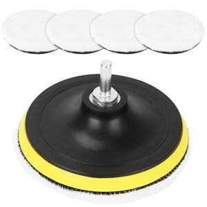 5Pcs 6" Buffing Polishing Pads Car Plush Buffing Waxing Wheels Mop Set with M14 Drill Screw for Car Polisher Drill Adapter - Image 13