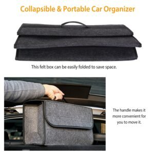3.85Gal Car Boot Organizer Box Collapsible Trunk Bag Storage Container Travel Tidy Case Holder - Image 7