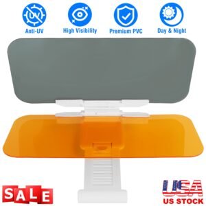 Sun Visor Extender for car 2 in 1 Anti-glare Driving Visor with Adjustable View Angles Day Night Automobile Sun Anti-UV Block Visor for Clearer Vision - Image 5