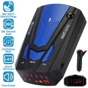 Radar Detector Car 16 Band V7 Speed Safety Voice Alert Car Radar LED Display City Highway Mode Auto 360? Detection - Image 4
