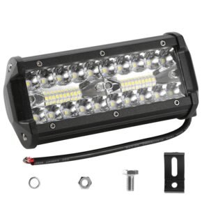 7" LED Light Bar 120W 12000LM LED Work Light Pods Offroad Driving Lights IP67 Waterproof Fog Light Spot Flood Beam for Jeep Trailer Truck Bus Boat - Image 11