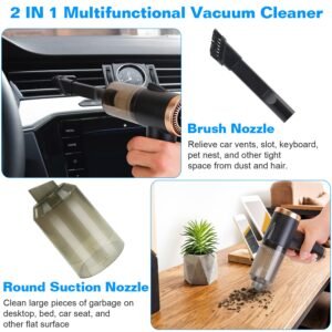 120W 9000PA Cordless Handheld Vacuum Cleaner w/ Searchlight Portable Rechargeable Car Auto Home Duster - Image 7