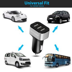 USB Car Charger 30W 5.5A 3 USB Port Cigarette Lighter Charger Adapter For iPhone XS/iPhone XS Max/iPhone 8 Plus/Galaxy S7/Galaxy S6 - Image 9