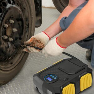 Tire Inflator 12V DC 120W 150PSI Tire Pump w/LCD Electric Air Compressor Pump 25L/Min Large Air Flow - Image 11