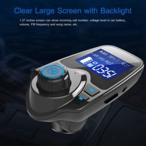 iMounTek Car Wireless FM Transmitter MP3 Player Hand-Free Call USB Charger AUX Input TF Card USB Flash Drive - Image 6