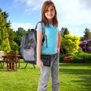 Unisex School Backpack Casual Travel Shoulder Bag W/ Adjustable Straps Dual-Water Bottle Pouch Multiple Zippered Pockets For Gym Sports Travel School - Image 9