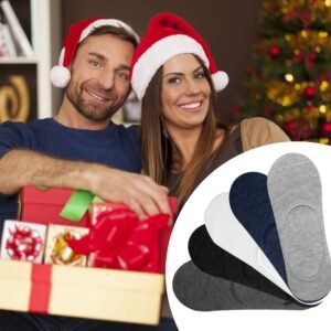 No Show Socks 5 Pairs Breathable Boat Socks Non-slip Low Cut Invisible Socks - Image 8
