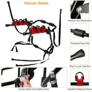 Car Bicycle Stand Rack 132LBS Load Hitch 3-Bike Auto Rear Carrier Mount Fit For Sedans Hatchback Car SUV - Image 8
